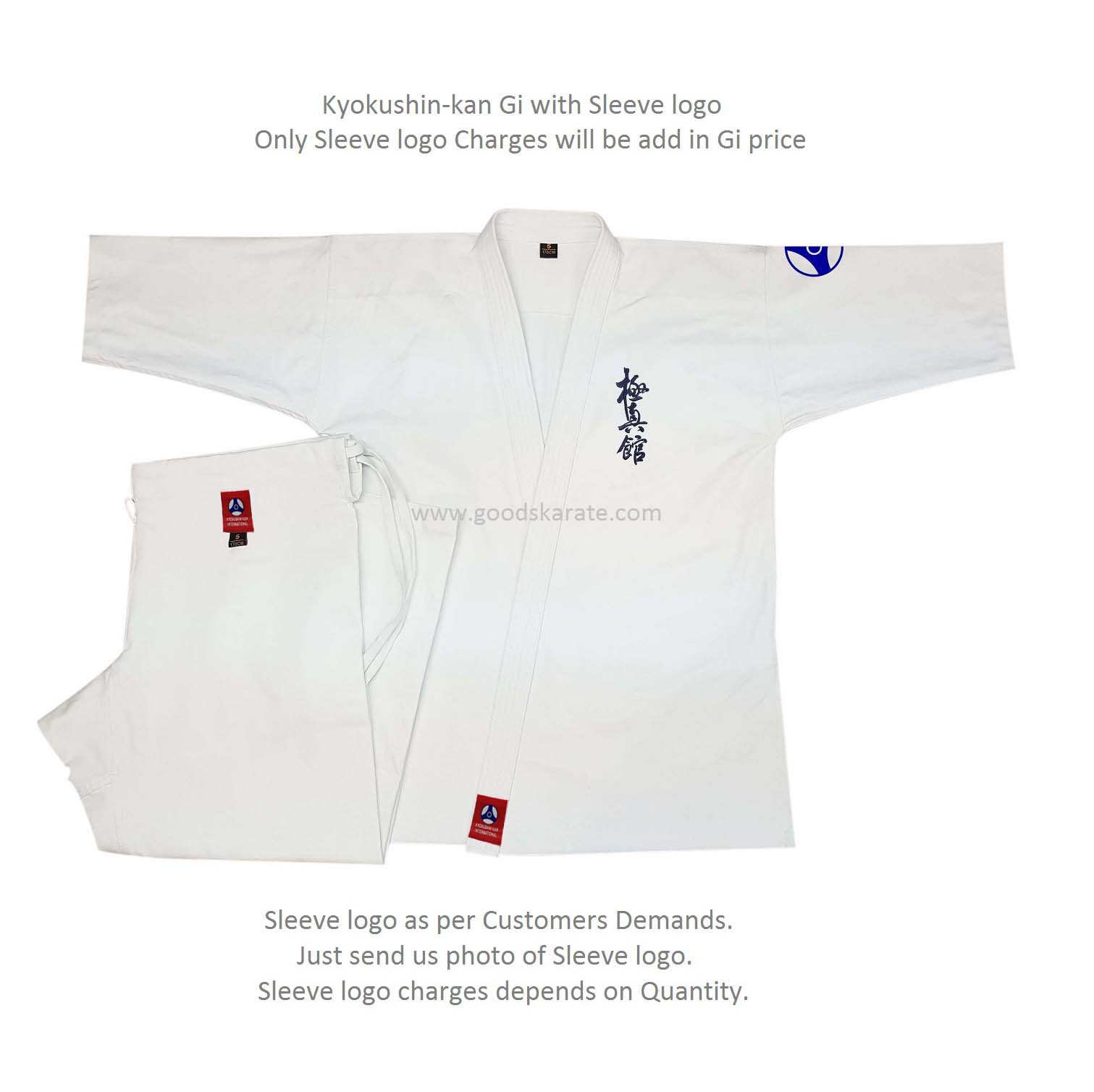 Kyokushin-kan Gi with Sleeve logo